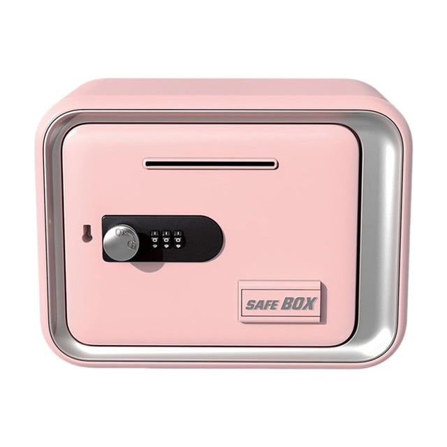 GROWTH TANK Password Money Saving Bank Multifunctional with Keys for Living Room Bedroom Pink