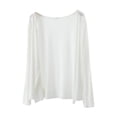 thumbnail image 4 of HCYSFG Womens Lightweight Cardigan Open Front Long Sleeve Draped Hem Slim Fit Stretch Knit Sweater Casual Everyday Layering Tops, 4 of 4
