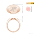 thumbnail image 4 of ANGARA Natural 0.02 Ct. Diamond Fashion Ring in 14K Rose Gold for Women (Ring Size: 3), 4 of 9
