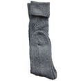 thumbnail image 2 of Lian LifeStyle Big Girl's 2 Pair's Exceptional High Crew Wool Socks Non Slip, Cozy and Cool HR1412 Size 6-9 Gray, 2 of 2
