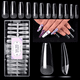 thumbnail image 1 of Gellen Puntas de Uñas Postizas de Ataúd Largo para Presionar sobre las Uñas, 504 Puntas de Gel Suave para Extensiones de Uñas Cubierta Completa Preformadas 12 Tamaños de Uñas Postizas Transparentes, 1 of 9