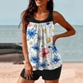 thumbnail image 2 of Trajes de Baño Modestos para las Mujeres Traje de Baño de Eslinga de Impresión de Hojas de Flores Multicolores, Cintura Alta Y Tops de Traje de Baño de Apoyo para las Mujeres, 2 of 6