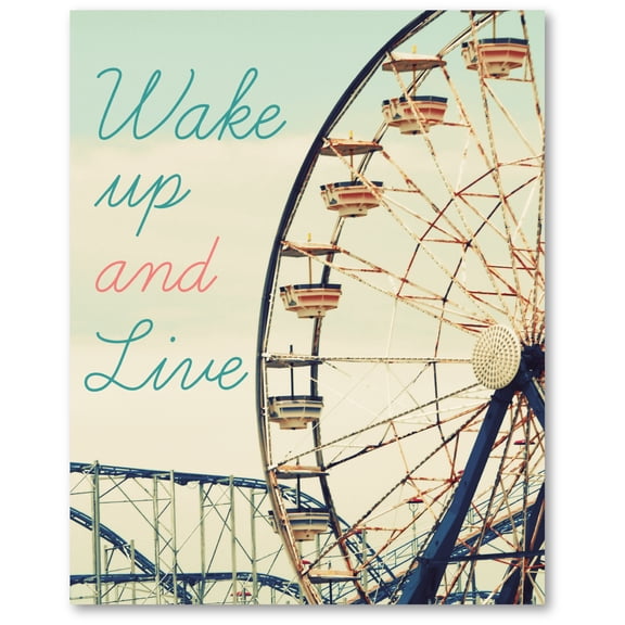 Wake up and live Gallery-Wrapped Canvas Wall Art