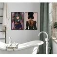 thumbnail image 3 of 3Pcs Black Woman Poster Wall Art Pink DJ Black Girl Canvas Prints Fashion African American Music Girl Pictures Paintings Purple Personality Wall decor for Living Room Bedroom Bathroom Un, 3 of 5