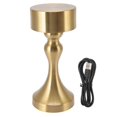 thumbnail image 1 of LED Table Lamp Rechargeable Battery Gold High Brightness Electroplating Drawing Process Impact Resistance Night Light B744, 1 of 5