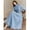 Baby Blue-L, variant on Baby Blue Ruched High Neck Long Sleeve Maxi Dress For Women