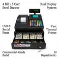 thumbnail image 4 of Electronic Cash Register C20 with Adjustable Customer Display, 6500 Lookups, 4 Bill 5 Coin, 4 of 4