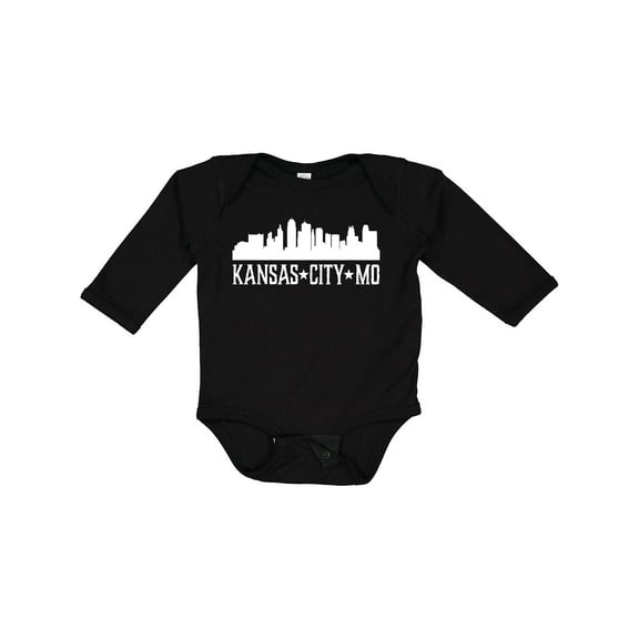 Inktastic Kansas City Missouri Skyline MO Cities Boys or Girls Long Sleeve Baby Bodysuit