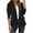 Black, variant on Dgankt Jackets for Women Solid Color Velvet Open Front Blazer Long Sleeve Casual Office Jacket with Pockets,Sizes S-2XL