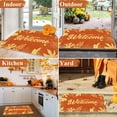 thumbnail image 5 of HEBE Fall Door Mat 20"x32" Non Slip Pumpkin Welcome Doormat Buffalo Plaid Doormats for Autumn Harvest Thanksgiving Farmhouse Large Entrance Doormat Low Profile Floor Carpet Mat Washable, 5 of 6