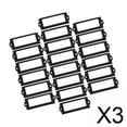 thumbnail image 1 of 3x20x Portaetiquetas De Archivo Etiqueta De Cajón De Marco De Metal Para Caja De Cajón De Armario Negro, 1 of 8