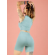 thumbnail image 2 of Conjunto Deportivo de Mujer MALABIS CONJ-052-2 Verde con Copas, 2 of 5