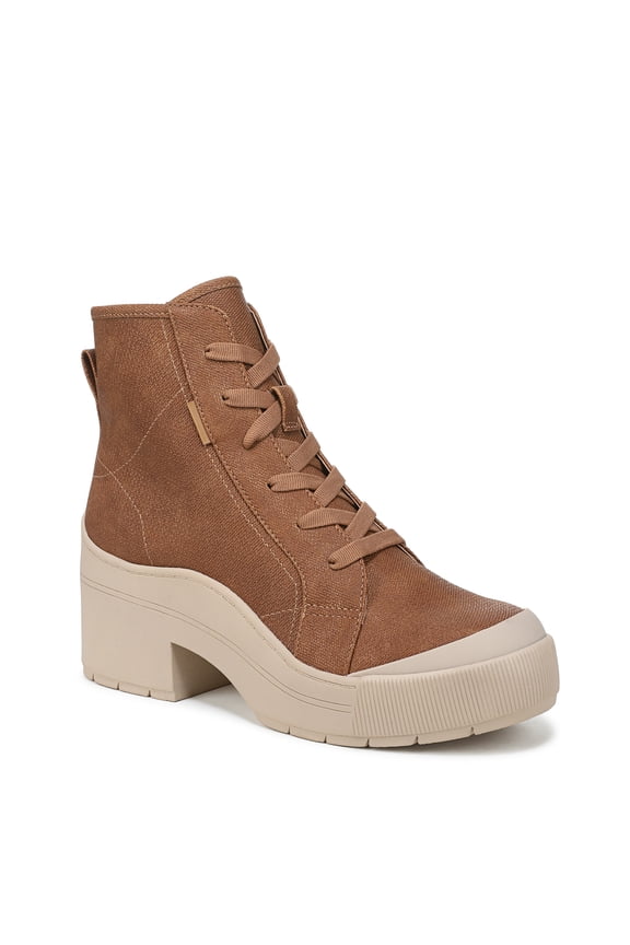 Dr. Scholls Women's Time Off Up Platform Ankle Boot Honey Brown 8.5M