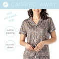 thumbnail image 3 of Hello Mello Carried Away Lounge Top and Shorts, 2-Piece Pajama Set, Ruff Morning X-Large/XX-Large (Women's), 3 of 7
