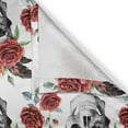 thumbnail image 6 of Ambesonne Rose Grommet Curtain, Watercolor Gothic, 50" x 54", Vermilion Black Green, 6 of 6