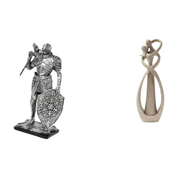 Figura De Resina De Caballero Nórdico Para Amantes, Escultura De Arte Abstracto, Adorno Para Escritorio, Armario, Oficina, Mesa, Centro De Mesa, Entrada, Estantería, Decoración, Regalo De