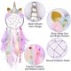 thumbnail image 2 of Atrapasueños de unicornio para niños, atrapasueños gigante hecho a mano, plumas, regalo para dormitorio de niñas, decoración del hogar para niños y niñas, colgante de guardería, morado, 2 of 5