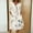 01-Beige, variant on Women 3/4 Sleeve Button V Neck Floral Print Casual Midi Dress with Side Pockets 06-Gray S