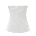 thumbnail image 5 of Solid Color Tube Sleeveless Slim Adjustable Zipper Tops, with Ribbed Details and Sizes, 5 of 5