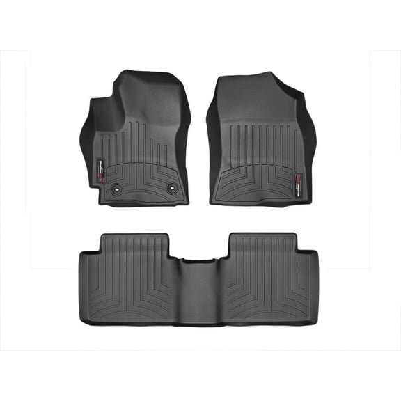 WeatherTech Custom Fit FloorLiners compatible with 2014-2016 Toyota Corolla - 1st & 2nd Row, Black