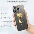 thumbnail image 2 of Sun MoonClear Case for iPhone 13 Pro,Transparent Soft TPU Bumper Full Cover Case, 2 of 5