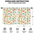 thumbnail image 2 of Blackout Kids Curtains,White Cartoon Colorful Dinosaurs Pattern Childrens Insulated Curtains Set Of 2,Bedroom Essentials,Toddler Room Decor 52"x63", 2 of 5