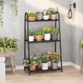 thumbnail image 1 of Soporte para Plantas Exterior, Estante para Plantas de Metal de 3 Niveles, Estante para Flores de Interior y Exterior, Mueble para Plantas Organizador para Patio, Jardín, Negro, 1 of 7