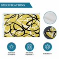 thumbnail image 6 of Yellow Geometric Placemats Set of 6, Farmhouse Abstract Black White Striped Placemats for Dining Table, Place Mats for Kitchen Tabletop, Waterproof Wipeable Dining Table Mats Set, 6 of 9