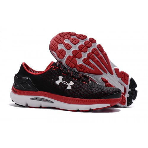 under armour black and red shoes