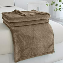 HBBKVI Soft Diamond‌ Throw Blanket 28" × 39", Khaki Throw Blanket for Couch Sofa Chair, Cozy Luxury Throws Home Decor