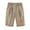 Khaki, variant on Guluxicc Cotton Linen Shorts for Women Casual Elastic Waist Drawstring Graphic Print Shorts with Pockets, XL