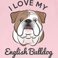 thumbnail image 3 of CafePress - I Love My English Bulldog Infant T Shirt - Infant T-Shirt, 3 of 4