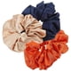 thumbnail image 1 of Hair Scrunchies Scrunchy Hair Bands for Women and Long Hair Users Assorted Color Fabric Material Hair Fixing 3Pcs, 1 of 4
