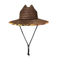 thumbnail image 2 of Unisex Wide Brim Straw Hat - Stylish Sun Protection Hat with Chin Strap for Outdoor Activities, 2 of 6