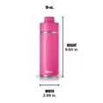 thumbnail image 7 of Ninja Thirsti 18oz. Travel Water Bottle, Stainless Steel, Leak Proof, 24 Hours Cold, Pink, 7 of 7