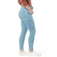 thumbnail image 3 of Levi Strauss Signature Women's and Women's Plus High Rise Skinny Jeans, Inseams: Short, Regular and Long, Sizes 2-28, 3 of 4