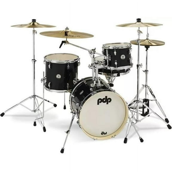 New Yorker Bass Drums - Black Onyx Sparkle CR HW - 4 Piece