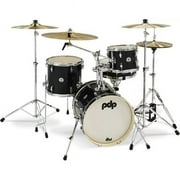 PDP New Yorker Bass Drums - Black Onyx Sparkle CR HW - 4 Piece