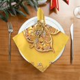 thumbnail image 4 of Iauyy Satin Napkins Set of 6- Butterfly- Yellow DIY Printing Decoration Cloth Napkin- Easy Care for Home/Party, 4 of 8