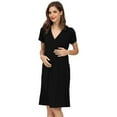 thumbnail image 2 of PENGXIANG Robe de Maternité Décontractée à Manches Courtes pour Femmes Enceintes Ceinture pour Allaitement, 2 of 5