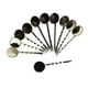 thumbnail image 1 of 10 piezas de pinzas para el cabello de latón vintage, bandeja con base en blanco para almohadilla de 18 mm Negro, 1 of 9
