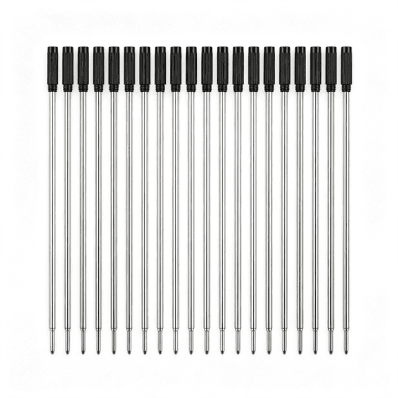 CCOCC Cross Compatible Ballpoint Pen Refills 20 Pack, 1.0Mm Medium Point-Black, Smooth Writing Replaceable German Ink Refill 1.0Mm Medium Point Smooth Writing German Ink Ink Pen Refills