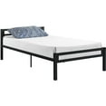 Mainstays Premium Metal Twin Bed, Black