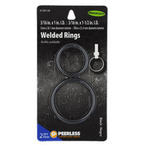 Peerless Chain Assorted 2 Pack Black Welded Rings, #4728138