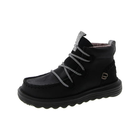 Hey Dude Womens Reyes Leather Moccasin Booties