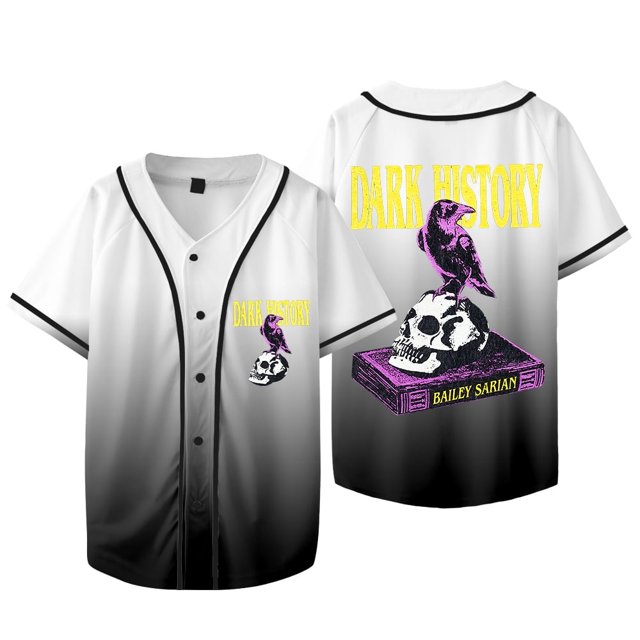 Bailey Sarian Dark History Logo Merch Baseball Jacket Cosplay Unisex HipHop Short Sleeve T-Shirts