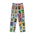 thumbnail image 4 of Easygdp Cute Dogs Collage Men's Pajama Pant, Sleep Elastic Waistband Lounge Pants - Large, 4 of 9