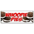 thumbnail image 1 of Pie PIES WHO Bannière Signe Cake Pie gob Noir et Blanc bob Signs, 1 of 1