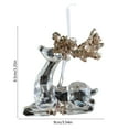 thumbnail image 3 of Colgante de copo de nieve acrílico | Adorno para árbol de Navidad con lentejuelas | Decoración navideña transparente para el hogar | Accesorios de decoración para escenas festivas | 1 pieza, 3 of 6