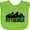 Apple Green, variant on Inktastic Pittsburgh Skyline Grunge Boys or Girls Baby Bib
